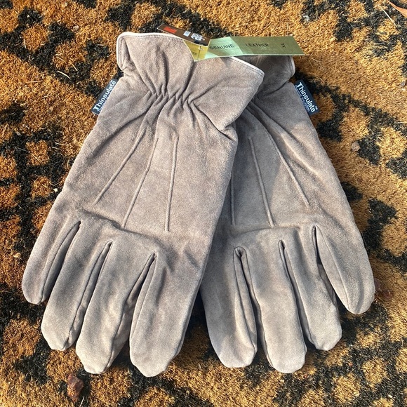 3M Thinsulate Accessories 3m Thinsulate Mens Light Brown Suede